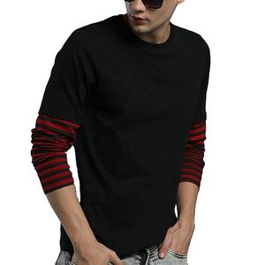 Camiseta Personalizada de Manga Larga para Hombre con Diseño Liso, Cuello Redondo y Estampado OEM, Camiseta de Entrenamiento con Logotipo Personalizado - Product Image 2