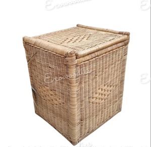 Bohemian <span class=keywords><strong>Rattan</strong></span> Wicker Otomano Stools Com Armazenamento Sente-se e Armazene Otomano Armazenamento Para Lobby Hotel Bone Inlay Console