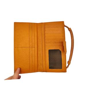 Cartera de cuero larga para mujer, RFID bolso de mano, bolso de moda de cuero genuino, logotipo personalizado disponible, cartera móvil de alta calidad - Product Image 1