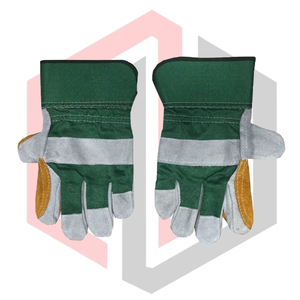 Gants de travail en cuir renforcé MH EXPORT IMPORT, paume en cuir, grain de vache, texture résistante à la déchirure, respirant, sans silicone - Product Image 5
