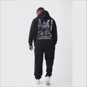 Chándales Deportivos de Diseño Único y Elegante con Capucha, Casuales, Sólidos, de Poliéster/Algodón Grueso, para Hombre, al por Mayor, Holgados, con Logotipo Personalizado - Product Image 4
