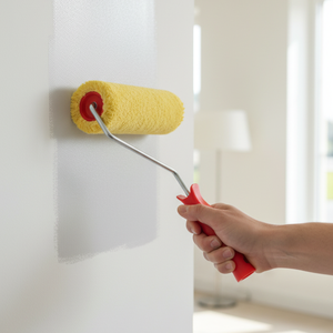 Ergonomic xử lý 25cm màu vàng len Con Lăn Sơn con lăn với grip thoải mái - Product Image 2