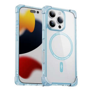 เคสกันกระแทกมุม iPhone 16 Pro 6.3 นิ้ว พร้อมวงแหวนแม่เหล็ก สีฟ้า - Product Image 1