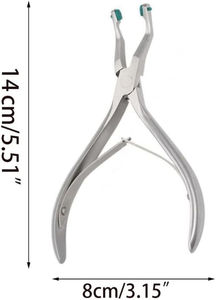 Pince à couronne dentaire Outils de dentiste Pince temporaire pour enlever les dents avec caoutchouc vert Acier inoxydable - Product Image 5