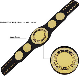 Ceinture de champion OEM en cuir PU, sur mesure, pour compétition, service de vente en gros d'usine - Product Image 2