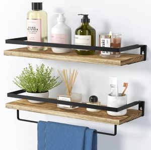 ชั้นวางติดผนังทำจากไม้ทำมือชั้นวางของแบบลอยติดผนังสำหรับบ้านโรงแรมห้องนั่งเล่นห้องครัวทำใน2023อินเดีย - Product Image 2