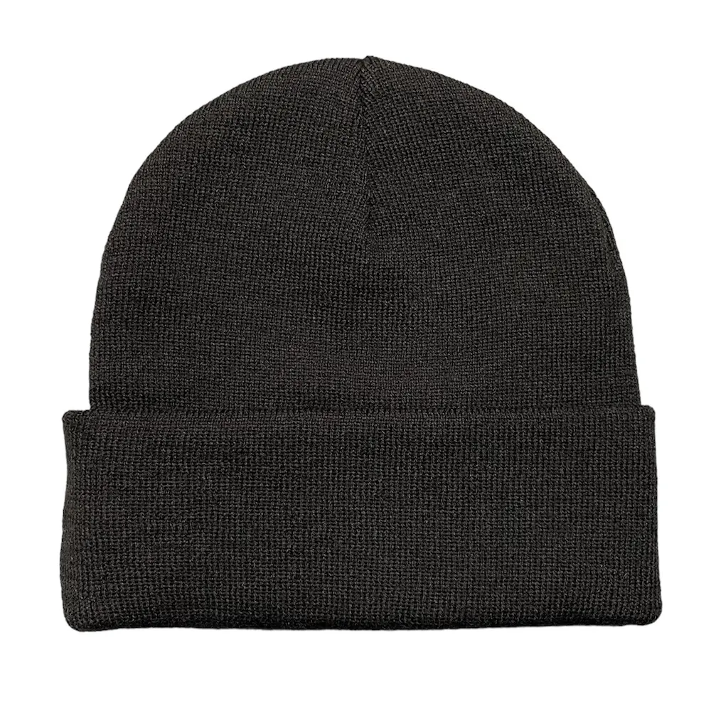 Soft single color knitted winter custom beanies