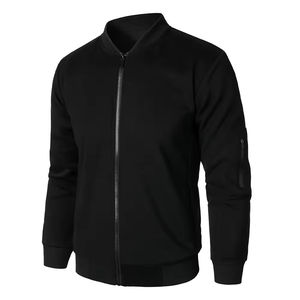 Chaqueta Casual de Primavera para Hombre, Nueva Moda, Alta Calidad, Sólida, Entallada, Talla Grande, Venta al por Mayor de Fábrica, Chaqueta Bomber Informal para Hombre - Product Image 5