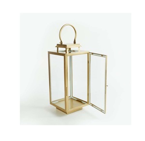 Linterna metálica de lujo para decoración del hogar, vela votiva de Metal con nuevo diseño grabado, precio al por mayor - Product Image 4