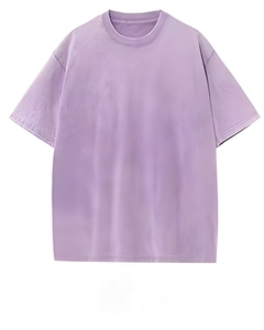 เสื้อยืดคอกลมสำหรับผู้ชายผ้าฝ้ายซักกรดเสื้อยืดโอเวอร์ไซส์แบบสั่งทำ - Product Image 4