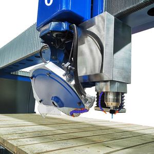 HUALONG Machinery HLNC-650+ Monoblock <strong>Cnc</strong> Bridge Saw Natural Stone Cutting Machines for <strong>Marble</strong> Quartz Countertop Sinking Milling - Product Image 4