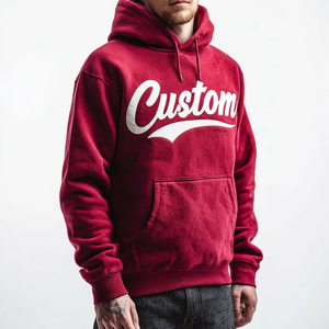 Sudadera con capucha de gran tamaño de algodón de invierno de alta calidad para hombre - Product Image 4