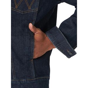 Veste en jean pour homme de style streetwear personnalisée avec tissu respirant, service OEM, couleurs et logo personnalisés - Product Image 5