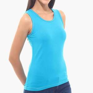 Lightweight <b>High</b> Quality Women's Tank <b>Top</b> New Arrival Knitted Fabric Front Logo Customizable Colors & Sizes - Product Image 4