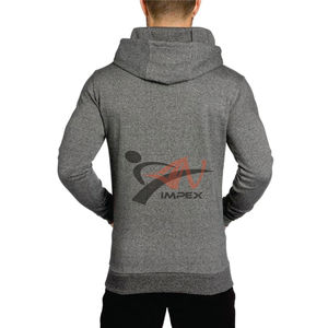 เสื้อฮู้ดดี้ผู้ชายแขนยาวผ้าฝ้ายพิมพ์ลายดิจิทัล กันน้ำ ระบายอากาศได้ดี รับผลิตตามแบบ OEM พร้อมโลโก้สั่งทำพิเศษ - Product Image 4