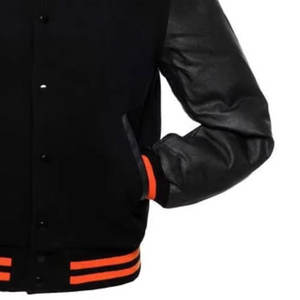 New Customized <b>Men's</b> Long <b>Thin</b> Varsity <b>Jackets</b> Casual Street Wear 100% Polyester Waterproof Breathable for <b>Men</b> Cheap Price - Product Image 4