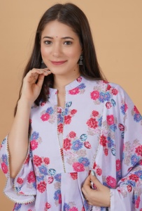 กํามะหยี่ลาย้เหนียวหนักพร้อมงานปักหนักด้วยงานฝีมือเพชรพร้อมขอบลูกไม้ Moti แฟนซีเต็มแขน - Product Image 3