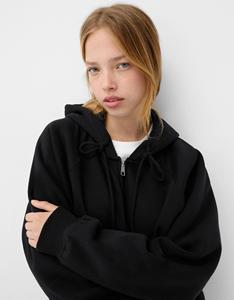 Sweat-shirt à capuche tendance pour l'extérieur, coupe ajustée, hiver, design personnalisé, logo, imperméable, respirant, en fibre de bambou, pour femmes - Product Image 4