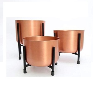 Macetas con acabado brillante para decoración de jardín, maceta para interiores y exteriores, para el hogar acabado esmaltado, sala de estar y escritorio - Product Image 5