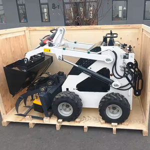 Free Shipping CE EPA Diesel Home Garden Mini <b>Small</b> Skid Steer Loader <b>Wheel</b> Crawler - Product Image 4