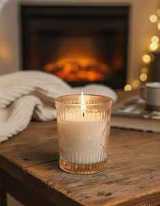 Vela de Vidrio de Diseño de Lujo, Larga Duración, Sin Humo, Cera de Soja para la Mejor Decoración del Hogar, Venta al por Mayor de Fábrica OEM - Product Image 5