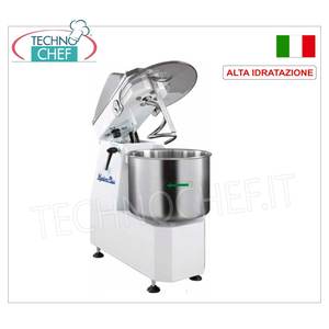 Mélangeur spiral automatique FIMAR 25 kg à haute hydratation, tête relevable, bol fixe, commandes numériques pour boulangerie, pour farine de blé et de maïs - Product Image 2