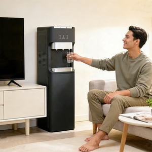 Dispensador de <span class=keywords><strong>Agua</strong></span> Caliente/Frí<span class=keywords><strong>a</strong></span> Eléctrico Vertical con Compresor y Carcasa de Plástico para Hogar y Hotel - Product Image 2