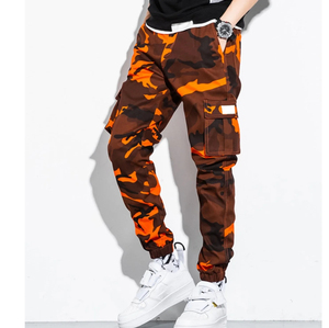 Pantalon de jogging respirant à imprimé camouflage blanc pour la course et l'entraînement en salle de sport, vente en gros - Product Image 2