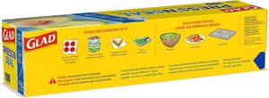 Glad Press'N Seal <b>Plastic</b> Food <b>Wrap</b>, 100 Square Foot <b>Roll</b>, Pack of 3, - Product Image 6