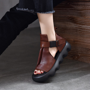 Baskets compensées épaisses pour femmes, à lacets, décontractées, pour la marche quotidienne et le style urbain tendance - Product Image 3