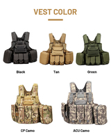 Équipement tactique personnalisé populaire fournit un gilet tactique étanche 1000d Oxford Camo Molle à dégagement rapide avec pochette pour magazines