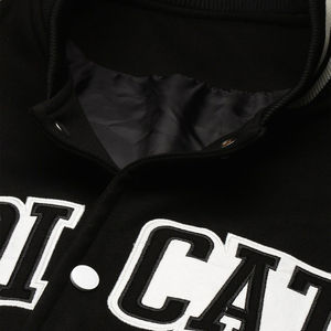 Vestes de baseball varsity pour hommes à manches longues en toile personnalisée grande taille, col montant, couleur unie, chaudes pour l'hiver - Product Image 6