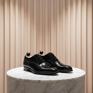 Nouvelles chaussures Oxford pour hommes en cuir véritable de haute qualité, faites à la main, à bout pointu, à enfiler, semelle épaisse, imperméables, respirantes, décontractées et formelles - Product Image 3