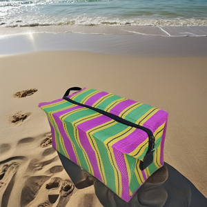 กระเป๋าผ้าไนลอนสำหรับเดินทางชายหาดมีซิปใช้ซ้ำได้เป็นมิตรต่อสิ่งแวดล้อม - Product Image 5