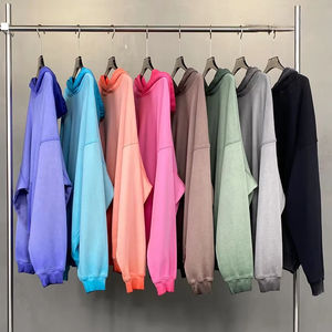 Personalizado de los hombres de peso pesado sudaderas con capucha Fabricante Pullover Streetwear Full Puff Print Oversized Acid Wash Hoodies - Product Image 4