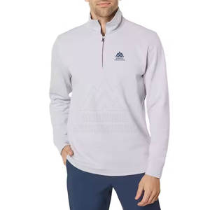 2025 haute qualité Logo personnalisé coton à manches longues demi Zipp sweat nouveau Design hommes demi Zipp sweat - Product Image 1