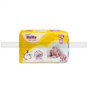 Taisun Unidry Baby Dry NB 36 For Newborn Ultra Soft Baby Diapers Stay Dry 36 Pieces Premium Product From Best Manufacturer