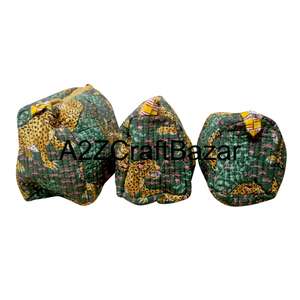 Magnifiques trousses de maquillage en toile de coton biologique A2ZCraftBazar, écologiques, tendance, avec fermeture éclair, pompon, poignée souple et durable - Product Image 2