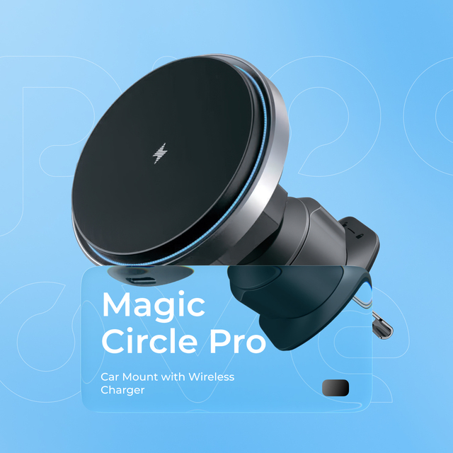 Wireless Charging Car Holder  Proove Magic Circle Pro 15W
