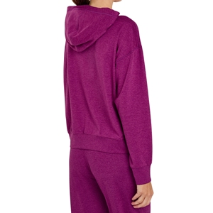 Sweat-shirt à capuche pour femme en coton doux, coupe ample, vêtements de sport décontractés, doublure écologique, OEM, vente en gros personnalisée - Product Image 3