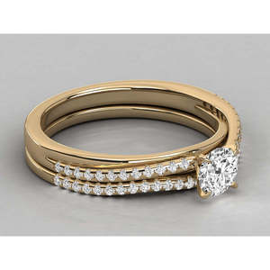 Anillo Solitario de Oro de 14K para Mujer con Diamante Cultivado en Laboratorio - Product Image 5