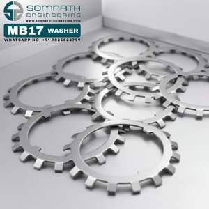 Arandela de Seguridad de Alta Calidad MB17 para Tuercas Métricas de Seguridad KM17     Arandela de Seguridad para Rodamientos MB01 a MB40 - Product Image 2