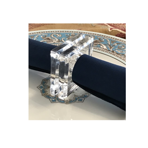 Rond de serviette en acrylique pour restaurant occidental Porte-serviettes pour articles de fête et restaurants - Product Image 4