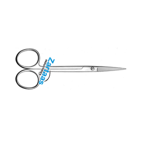 Instrumento Dental de acero inoxidable de alta calidad Tijeras de goma 804 Instrumentos quirúrgicos rectos de 12 cm - Product Image 1