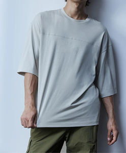 Alta calidad 260 GSM 100% algodón cuello redondo Camiseta logotipo bordado personalizado ropa informal estilo Hip Hop transpirable estampado hombres - Product Image 4