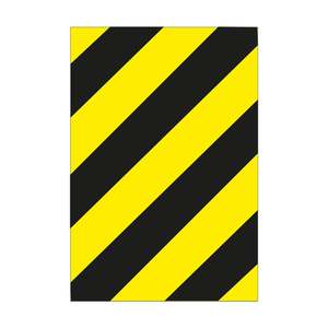Panneau de signalisation routière en acier réfléchissant Median End Additional T-34a, panneau d'avertissement et de sécurité LED extérieur - Product Image 1