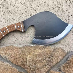 Cuchillos de carnicero de Damasco directos de fábrica, cuchillo de cocina de acero de Damasco más vendido con mango de madera - Product Image 1