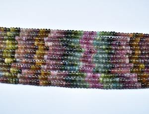 Perles de pierres précieuses multicolores en tourmaline naturelle de petite taille de haute qualité pour la fabrication de bijoux, certifiées par une tierce partie - Product Image 3