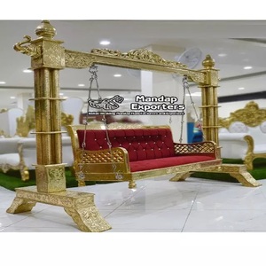 Maravilloso columpio dorado, decoración de escenario, decoración de boda personalizada, venta del Reino Unido, fábrica de exportaciones DST, EE. UU., Australia, venta al por mayor - Product Image 1