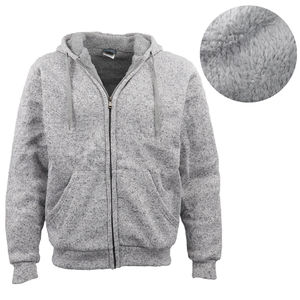 Pull-over à capuche en polaire vierge avec impression bouffante brodée personnalisée en gros pour hommes Sweats à capuche pour hommes vierges de haute qualité - Product Image 2
